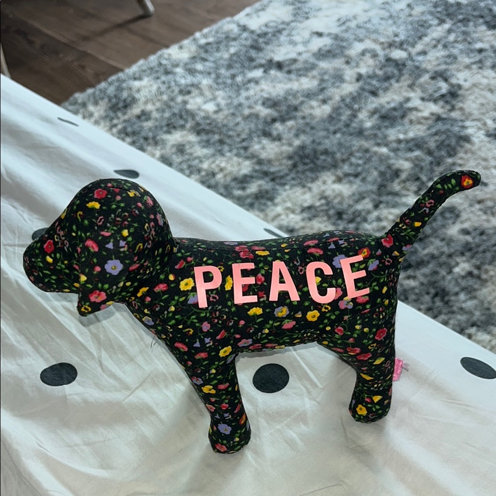Victoria's Secret PINK Floral Peace Dog